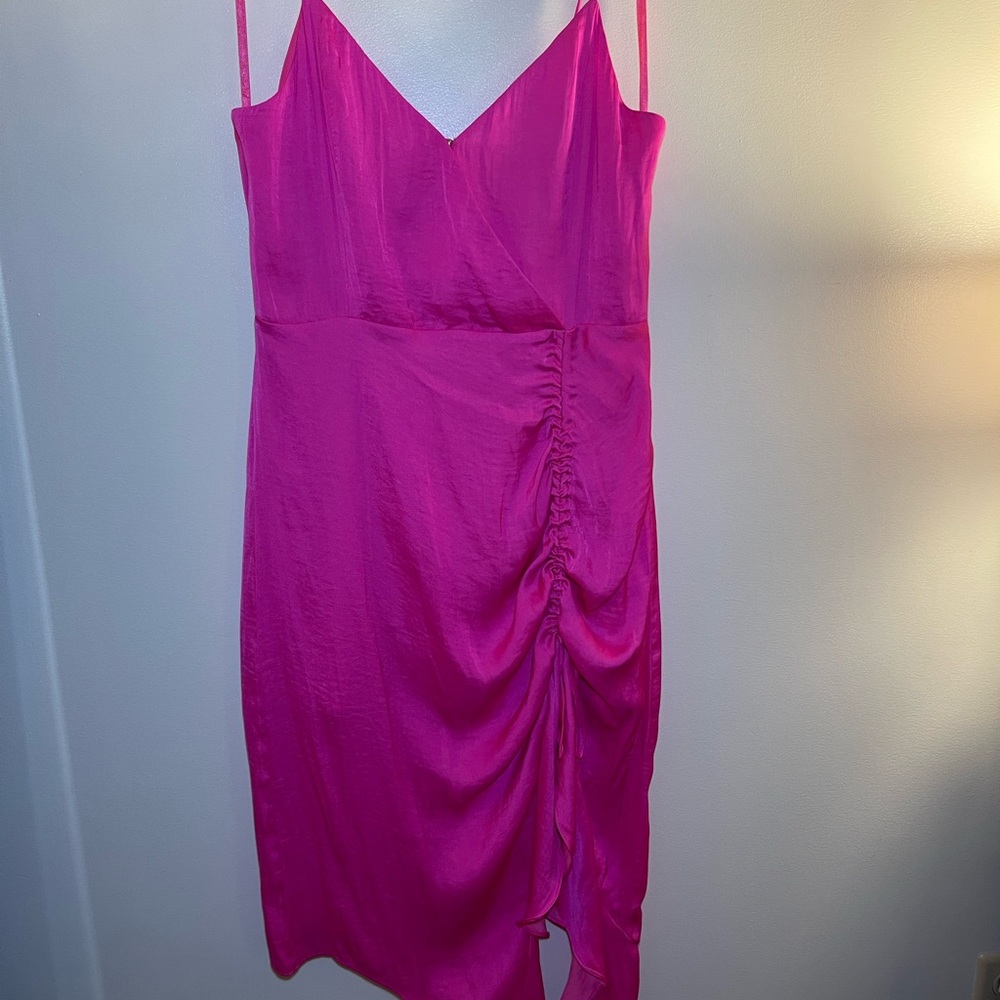 Vici Dolls Hot Pink Midi Dress
